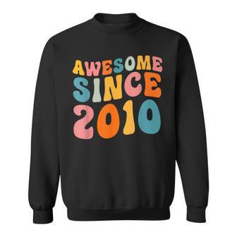 Awesome Since 2010 13Th Birthday Vintage Retro Sweatshirt | Mazezy
