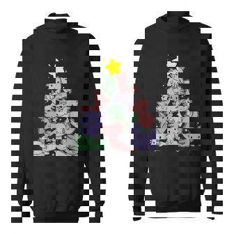 Axolotl Christmas Tree Pajama Cute X-Mas Kawaii Animal Sweatshirt - Thegiftio UK