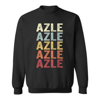 Azle Texas Azle Tx Retro Vintage Text Sweatshirt | Mazezy