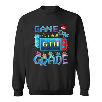 Back To School Game On 6Th Grade Funny Gamer Kids Boys Sweatshirt | Mazezy