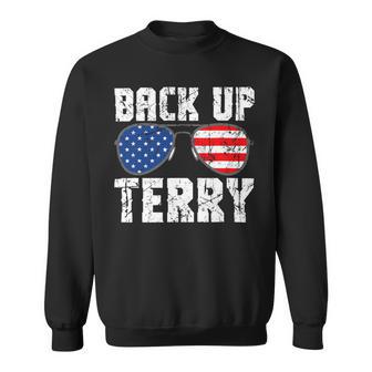 Back Up Terry American Flag Usa 4Th Of July Sunglasses Sweatshirt - Monsterry