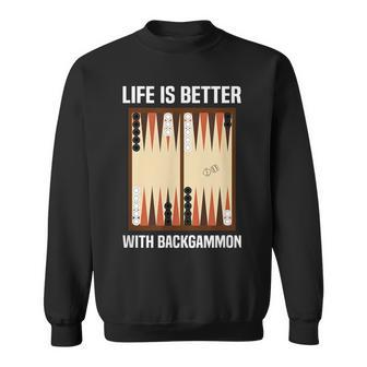 Backgammon Player Board Game Backgammon Sweatshirt | Mazezy