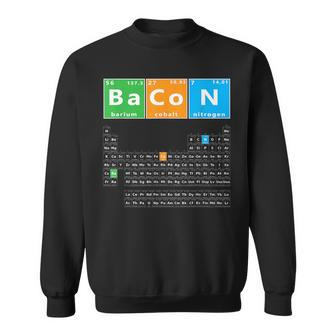Bacon Periodic Table Bacon Chemistry Element Meme Keto Sweatshirt | Mazezy