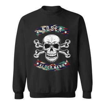 Bad Old Man Skull Camouflage Sweatshirt | Mazezy