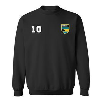 Bahamas Number 10 Soccer Flag Football Sweatshirt | Mazezy