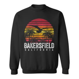 Bakersfield California Ca Vintage Retro Distressed Gift California Gifts And Merchandise Funny Gifts Sweatshirt | Mazezy