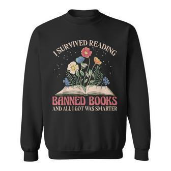 Banned Books Week Bookworm Banned Books Reader Sweatshirt - Seseable