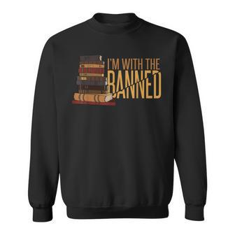 Banned Books Week Librarian Im With The Banned Sweatshirt - Seseable