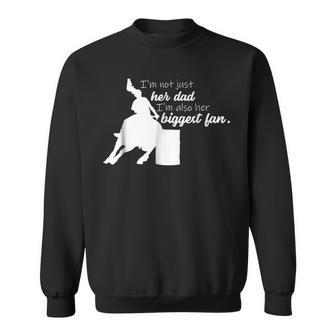 Barrel Racing Dad T  Cowgirl Horse Riding Racer Gift For Mens Sweatshirt