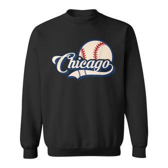 Baseball American Lover Chicago Baseball Sweatshirt - Seseable