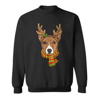 Basenji Dog Christmas Season Breed Owner Enthusiasts Keeper Sweatshirt | Mazezy
