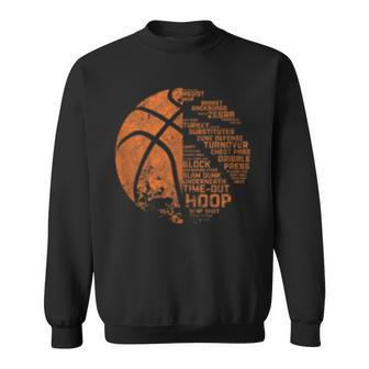 Basketball - Basketball Terms Motivational Sweatshirt | Mazezy