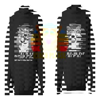 Beach Please Corgi Dog Funny Summer Sweatshirt | Mazezy