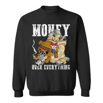 Bear Hustle Spirit Native American $ Over Everything Sweatshirt | Mazezy