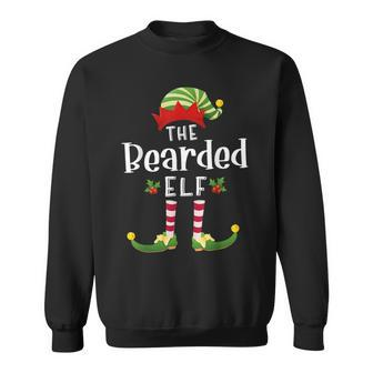 Bearded Christmas Elf Matching Pajama X-Mas Party Sweatshirt - Seseable