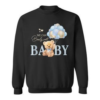 We Can Bearly Wait Gender Neutral Baby Shower Decorations Sweatshirt | Mazezy