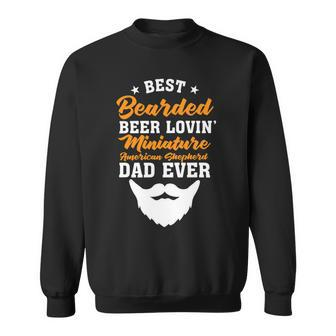 Beer Best Bearded Beer Lovin Staffordshire Bull Terrier Dad Sweatshirt - Monsterry CA