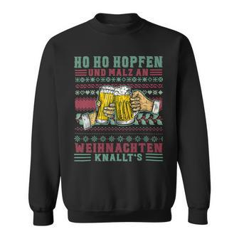 Beer Funny Beer 2Christmas Ho Hops And Malt53 Sweatshirt - Monsterry DE
