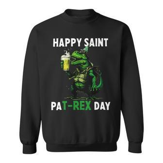 Beer Funny Beer Dinosaur St Patricks Day Shirt Happy St Pat Trex Sweatshirt - Monsterry DE