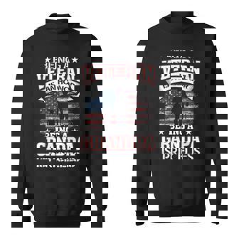 Being A Veteran Is An Honor Grandpa Is Priceless Sweatshirt | Mazezy