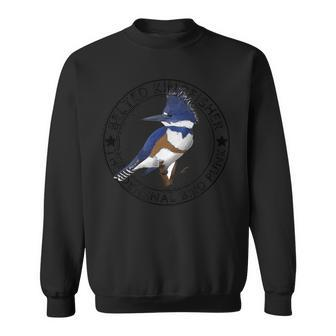Belted Kingfisher The Original Bird Punk Sweatshirt | Mazezy