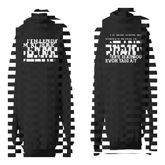 Benjamin Surname Funny Team Family Last Name Benjamin Sweatshirt | Mazezy