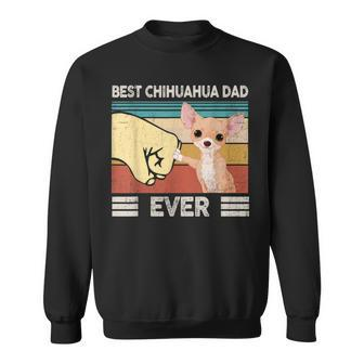 Best Chihuahua Dad Ever Retro Vintage Dad Fathers Day Gifts Gift For Mens Sweatshirt | Mazezy