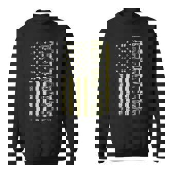 Best Dad Ever American Flag Gift For Fathers Day Camouflage Sweatshirt | Mazezy