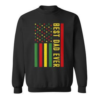 Best Dad Ever American Flag Junenth Fathers Day Sweatshirt | Mazezy