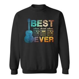 Best Dad Ever Guitar Chords Guitarist Father Fathers Day Funny Gifts For Dad Sweatshirt | Mazezy