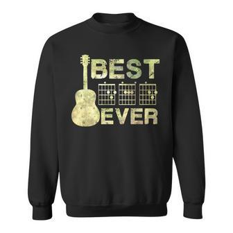 Best Dad Ever Guitar Chords Guitarist Father Fathers Day Sweatshirt - Seseable