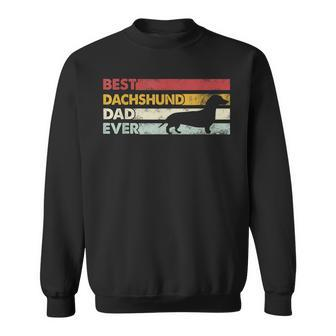 Best Dog Dad Ever - Father Wiener Sausage Dog Dachshund Sweatshirt - Seseable