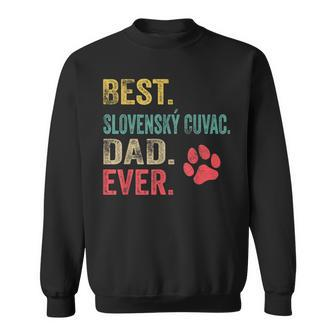 Best Slovenský Cuvac Dad Ever Vintage Father Dog Lover Sweatshirt | Mazezy