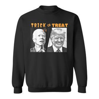 Biden Trump Halloween Trick Or Treat Political Sweatshirt - Monsterry CA