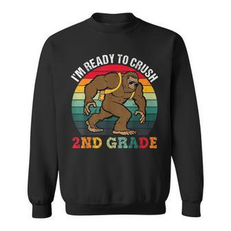 Bigfoot Sasquatch Crush 2Nd Grade Second First Day Of School Sasquatch Funny Gifts Sweatshirt | Mazezy UK