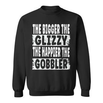 The Bigger The Glizzy The Happier The Gobbler Hot Dog Eat Sweatshirt - Seseable