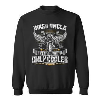 Biker Uncle Motorcycle Fathers Day  For Fathers Sweatshirt