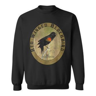Birdwatcher Birder Nature Lover Red Winged Blackbird Sweatshirt | Mazezy UK