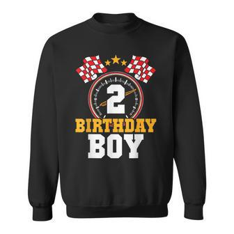 Birthday Boy 2Nd Race Car Party 2 Years Old Racing Driver Sweatshirt