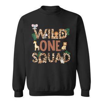 Birthday Squad Wild One Animal Safari 1St Birthday Sweatshirt - Monsterry UK