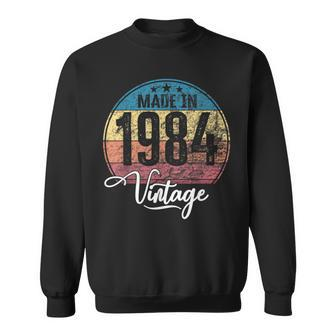Birthday Vintage Birth Year 1984 Birthday Bday Sweatshirt - Seseable