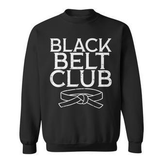 Black Belt Club Cool Karate Taekwondo Kung Fu Jiu Jitsu Sweatshirt | Mazezy