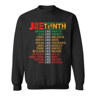 Black Culture Dream Like Martin Junenth Free Ish 1865 Sweatshirt - Seseable