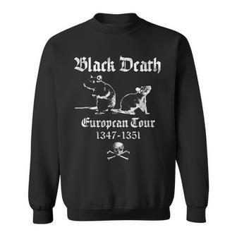 Black Death Plague Occult Gothic Horror Satan Devil Black Horror Sweatshirt | Mazezy