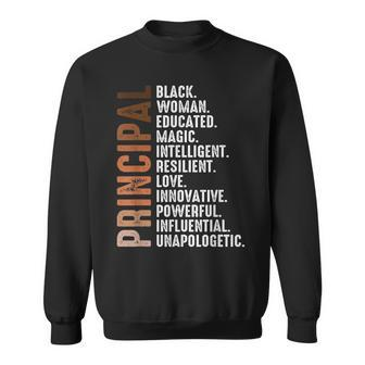 Black Educated Principal History Month Melanin Proud African Sweatshirt - Thegiftio UK