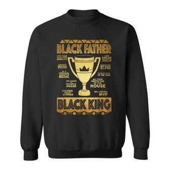 Black Father King Fathers Day Dad Husband Dope Leader Men Sweatshirt - Thegiftio UK
