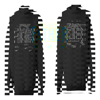 Black Father Panther Fathers Day African American Dad Gift For Mens Sweatshirt | Mazezy