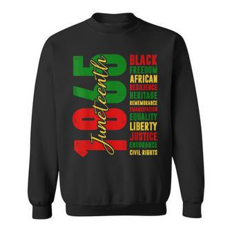 Black Freedom African Resilience Remembrance Junenth 1865 Sweatshirt | Mazezy UK
