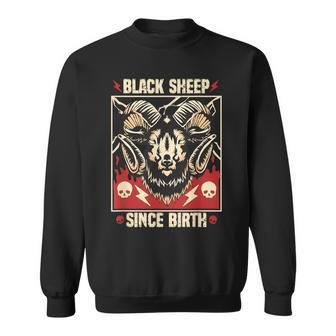 Black Sheep Since Birth Desert Bighorn Sheep Ram Lamb Animal Sweatshirt | Mazezy