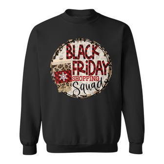Black Shopping Friday Squad Leopard Buffalo Plaid Season Sweatshirt - Monsterry AU